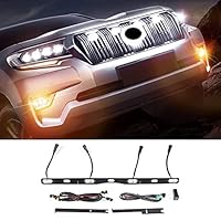 ☆*様 フロントグリル　トヨタランドクルーザーブラド PRADO 150系LED ランドクルーザー プラド 150系 専用 LED グリル内